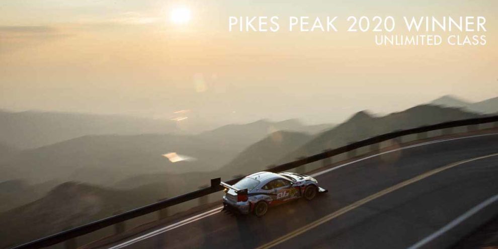 Dai Yoshihara on mountain at 2020 Pikes Peak