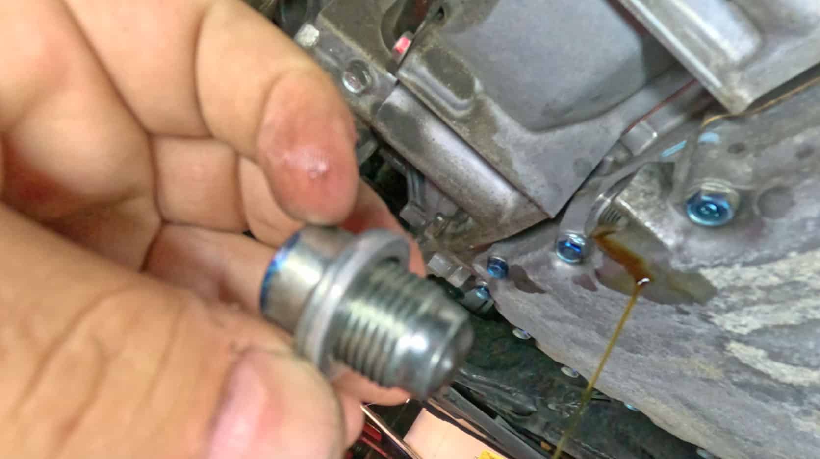 Honda transmission fluid change 2017 Civic CVT drain plug check