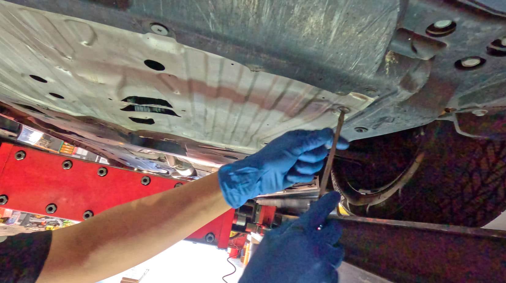 Honda transmission fluid change 2017 Civic CVT undertray removal