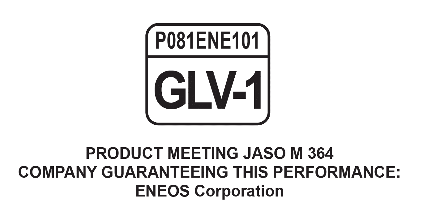 ENEOS GLV-1 product label indicator for JASO