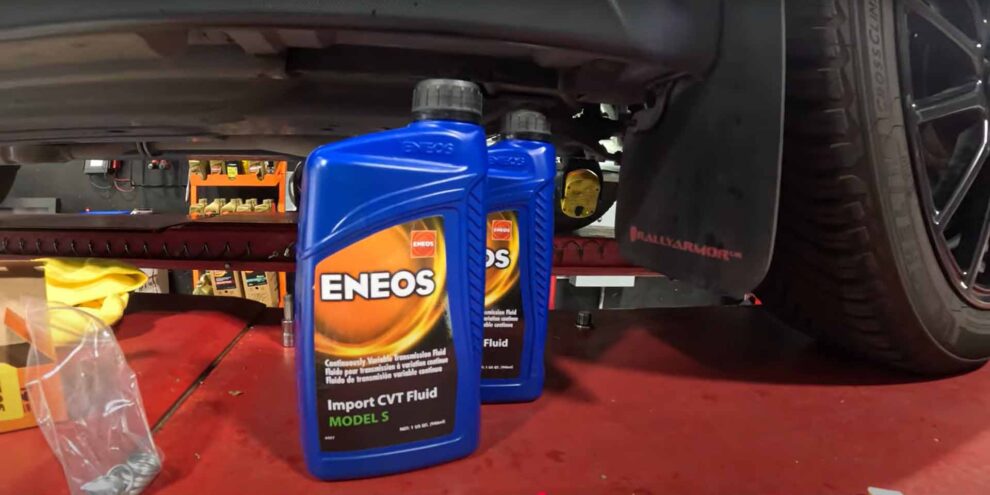 ENEOS Import CVT Fluid Model S by 2019 Subaru Crosstrek in garage