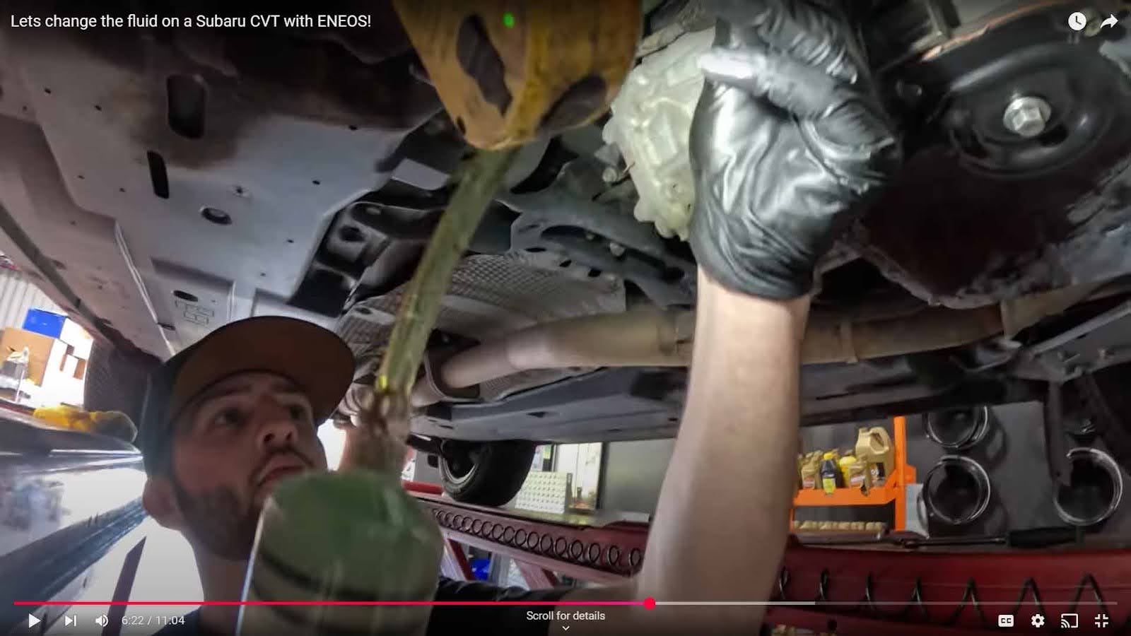 Performing CVT fluid change on 2019 Subaru Crosstrek