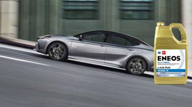 ENEOS DYK EAXLE FEATURED GRAPHIC OCT 2025 copy 2025 TOYOTA CAMRY WITH ENEOS E-AXLE FLUID